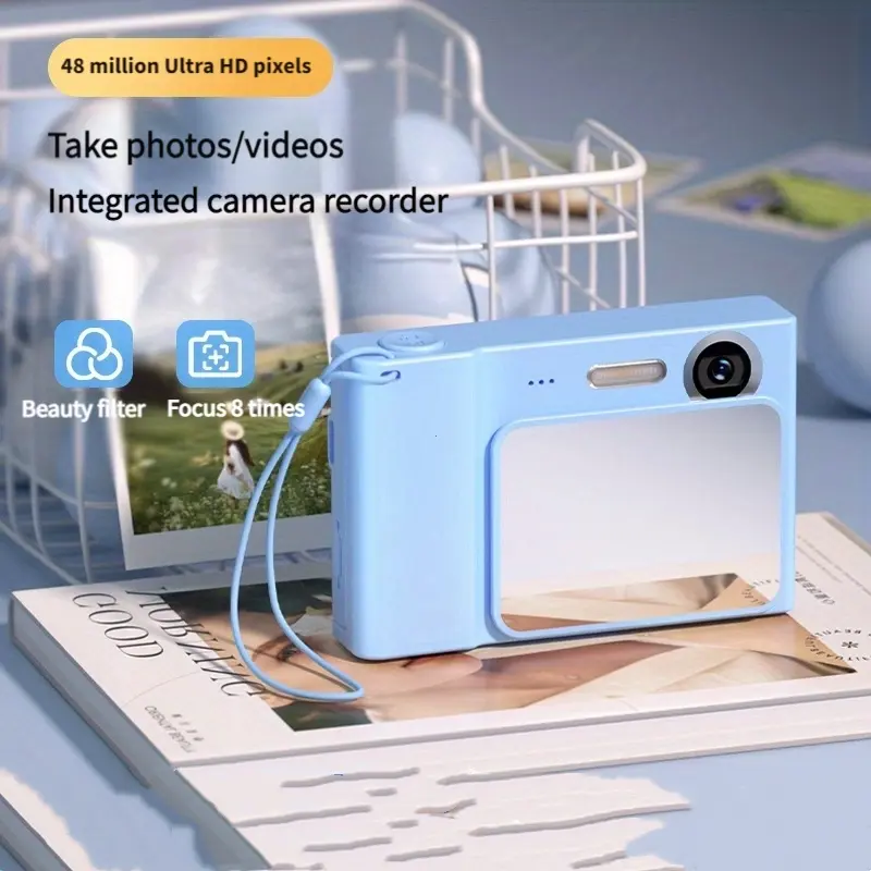New Digital Camera for Kids Camcorder with 8x Zoom Compact Cameras HD 2.4Inchs 1080P 48MP Cameras for Beginner Photography ﻿