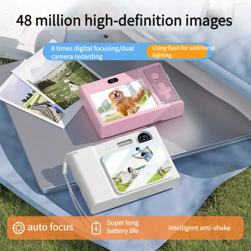 New Digital Camera for Kids Camcorder with 8x Zoom Compact Cameras HD 2.4Inchs 1080P 48MP Cameras for Beginner Photography ﻿