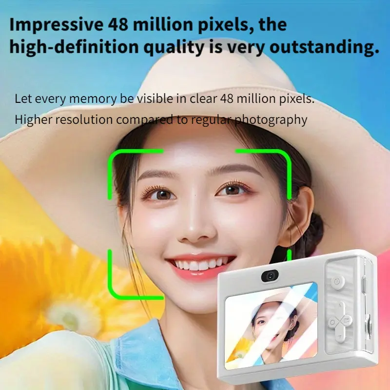 New Digital Camera for Kids Camcorder with 8x Zoom Compact Cameras HD 2.4Inchs 1080P 48MP Cameras for Beginner Photography ﻿