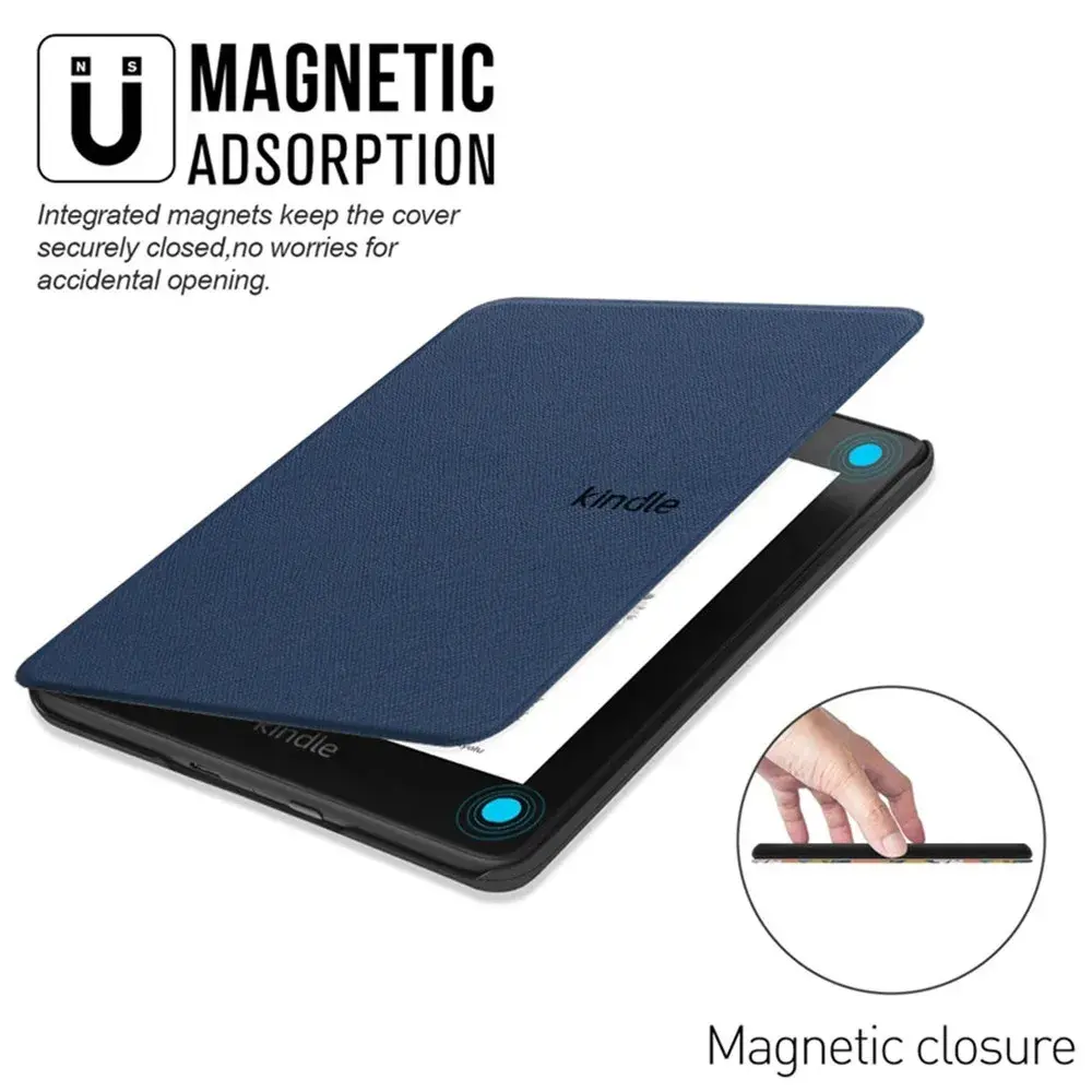 Smart Case For Kindle Paperwhite 6 12th Generation case 2025 Soft TPU Silicone Cover for Kindle Paperwhite 2024 7 inch