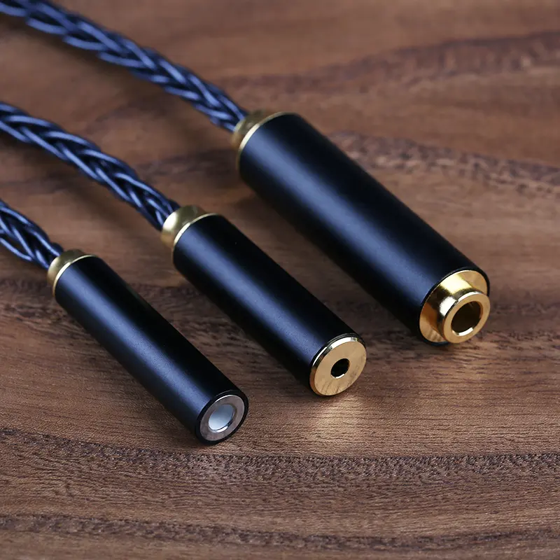 OPENHEART DeepOcean 8 Core Extension cable 3.5mm 4.4mm 2.5mm Male To Female earphone IEM Audio Extension Cable Extender Cord
