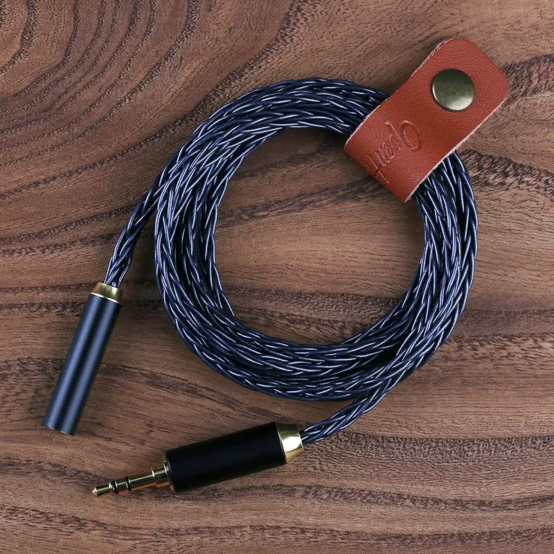 OPENHEART DeepOcean 8 Core Extension cable 3.5mm 4.4mm 2.5mm Male To Female earphone IEM Audio Extension Cable Extender Cord