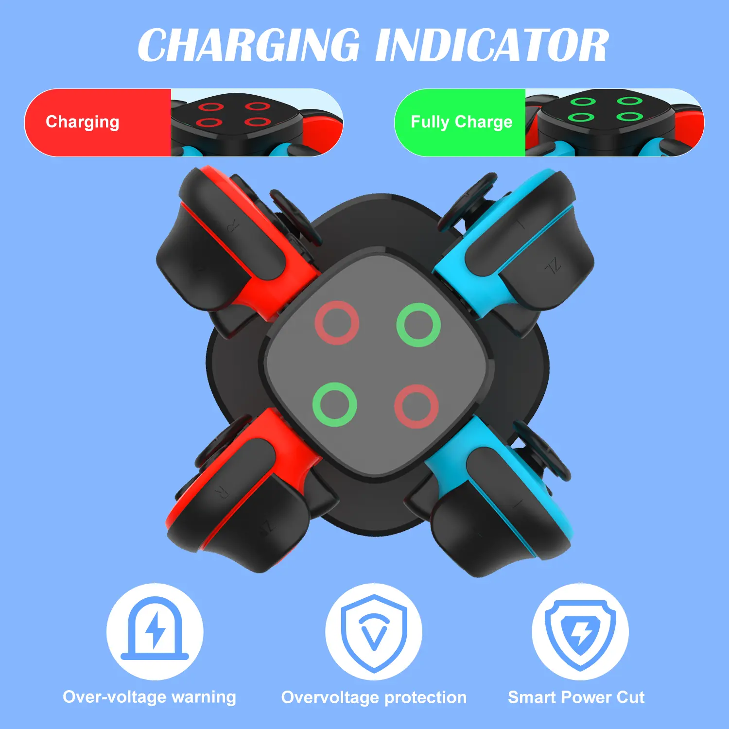 Wireless Magnetic Charger for NS2 4-in-1 Magnetic Charging Station for Switch 2 Joy con Accessories Switch2 Fast Charging Stand