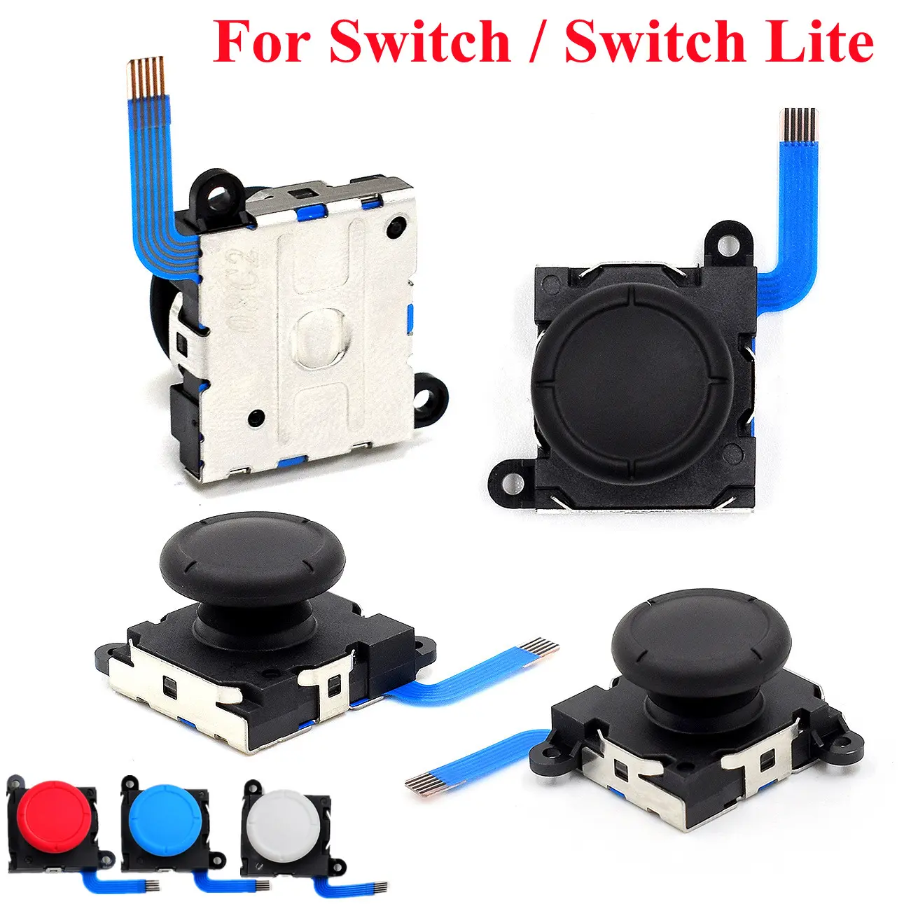 1pc 3D Analog Sensor Stick Joystick Replacement for Nintend Switch lite Joycon Controller Handle Gaming Accessories consoles