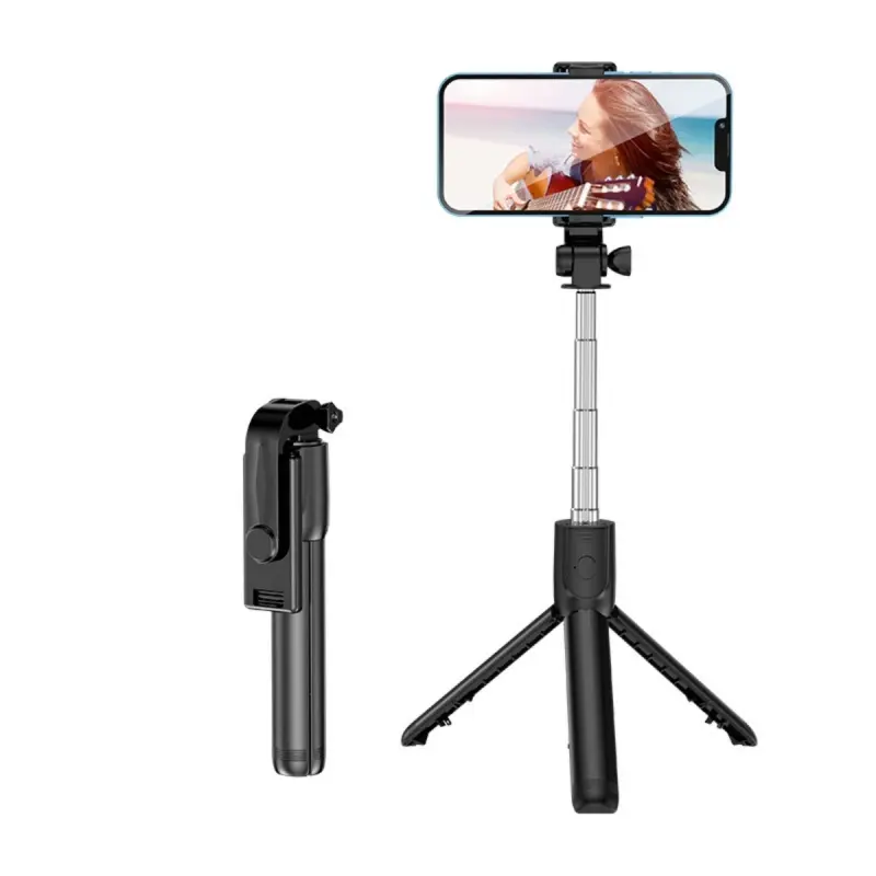 Mobile Phone Selfie Stick With Fill Light Live Broadcast Bracket Tripod Remote Control Bluetooth Folding Telescopic Long Stick