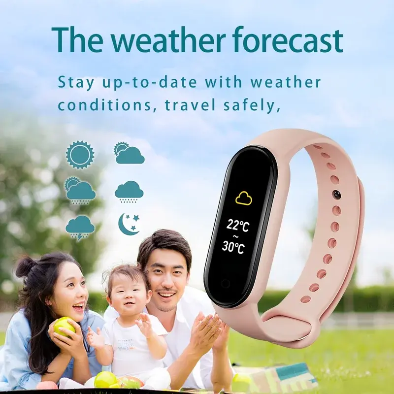 M7 Smart Watch Men Women Fitness Tracker Watch Heart Rate Blood Pressure Monitor Smartwatch Sports Waterproof Watches Smart Band