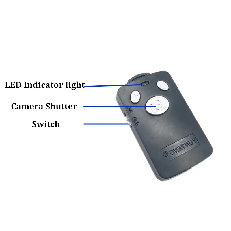 Bluetooth Compatible Remote Control Button Wireless Controller Self-Timer Camera Stick Shutter Release Phone Monopod for Phones
