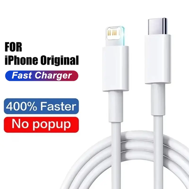 35W PD Original Fast Charging USB Cable for iPhone 14 8 7 Plus 13 12 11 Pro XS Max XR X USB C Rapid Charger Cable 1m 1.5m 2m