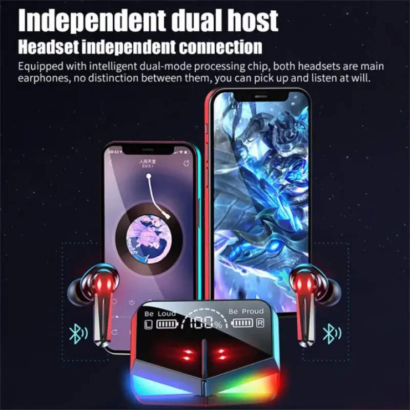 Original M28 PRO 5.1 earphones Bluetooth wireless earbuds low latency headphones HD call noise reduction gaming headset with mic