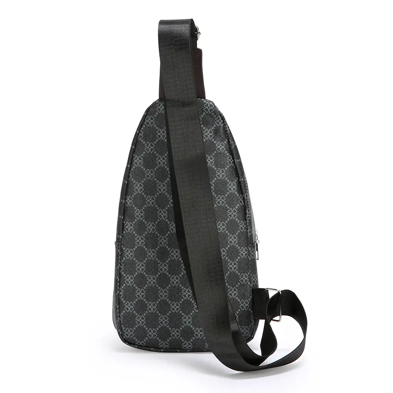 2025Men's Casual Messenger Bag Multi-Pocket Crossbody Shoulder Bag Lightweight Chest Bag with Port & Earphone Hole