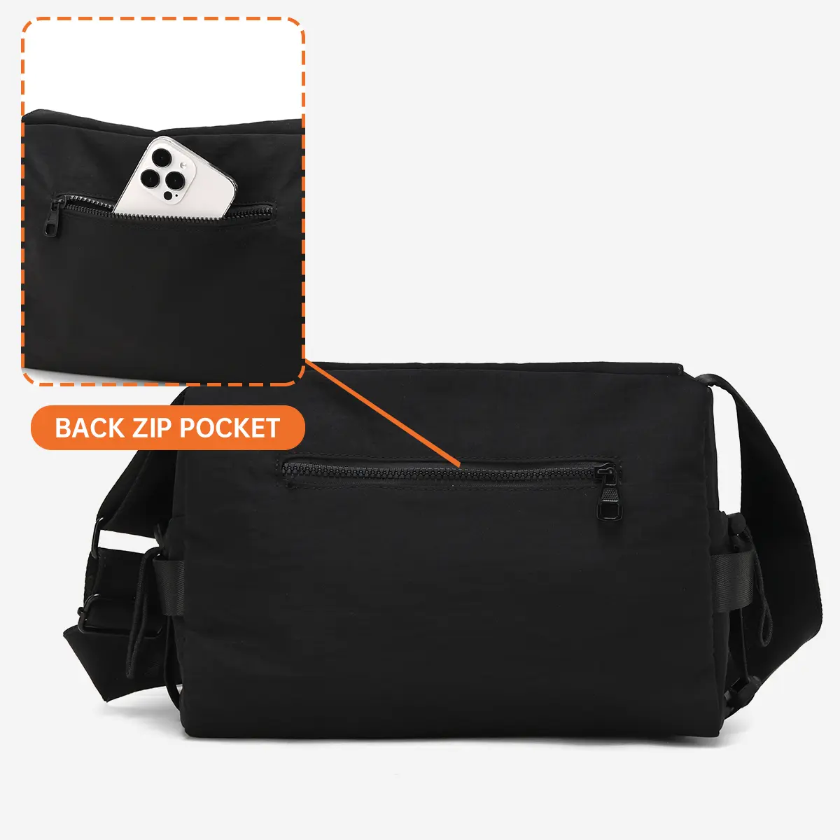 Men's Bag Shoulder Bag Work Clothing Tablet Crossbody Bag Casual Cross-Shoulder Free Shipping Messenger Bag 2025 New Black College Student Class Bag