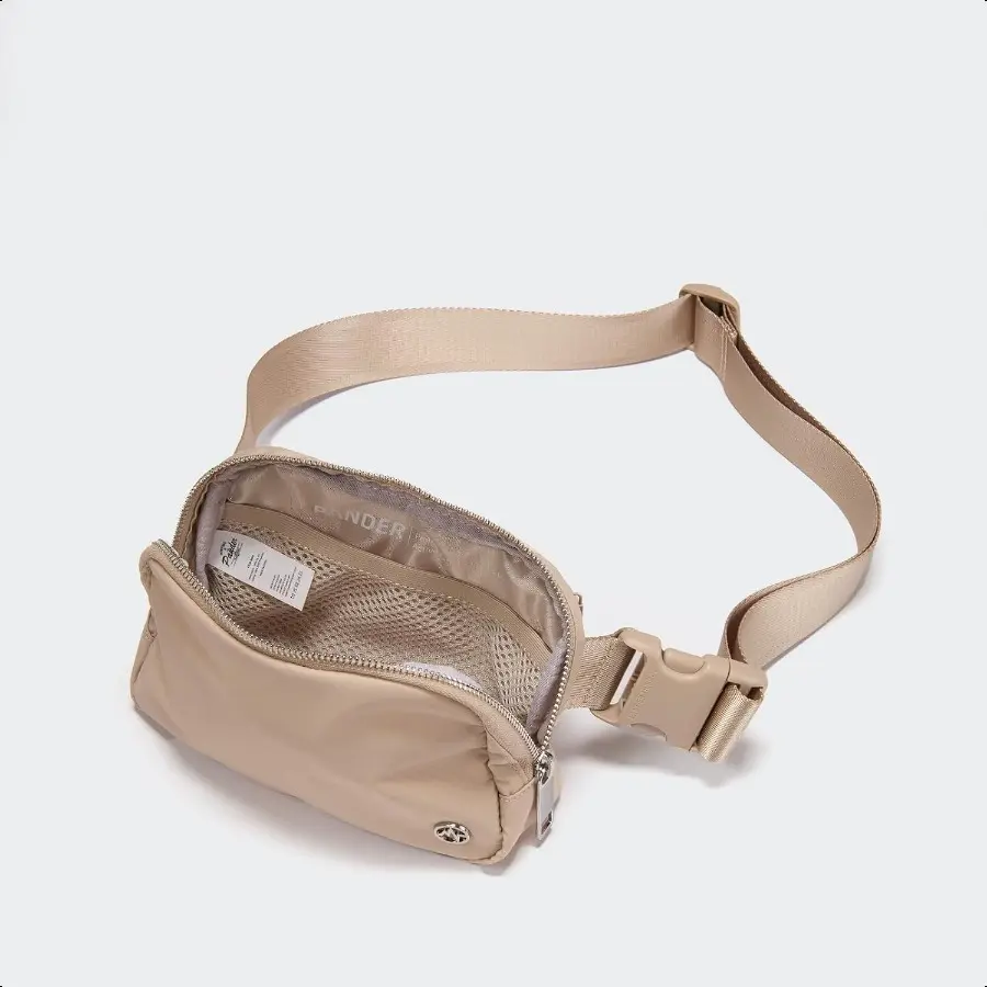 Everywhere Belt Bag for Women Fashion Waist Packs Crossbody Bags Everywhere Belt Bag with Adjustable Strap Raw Linen .