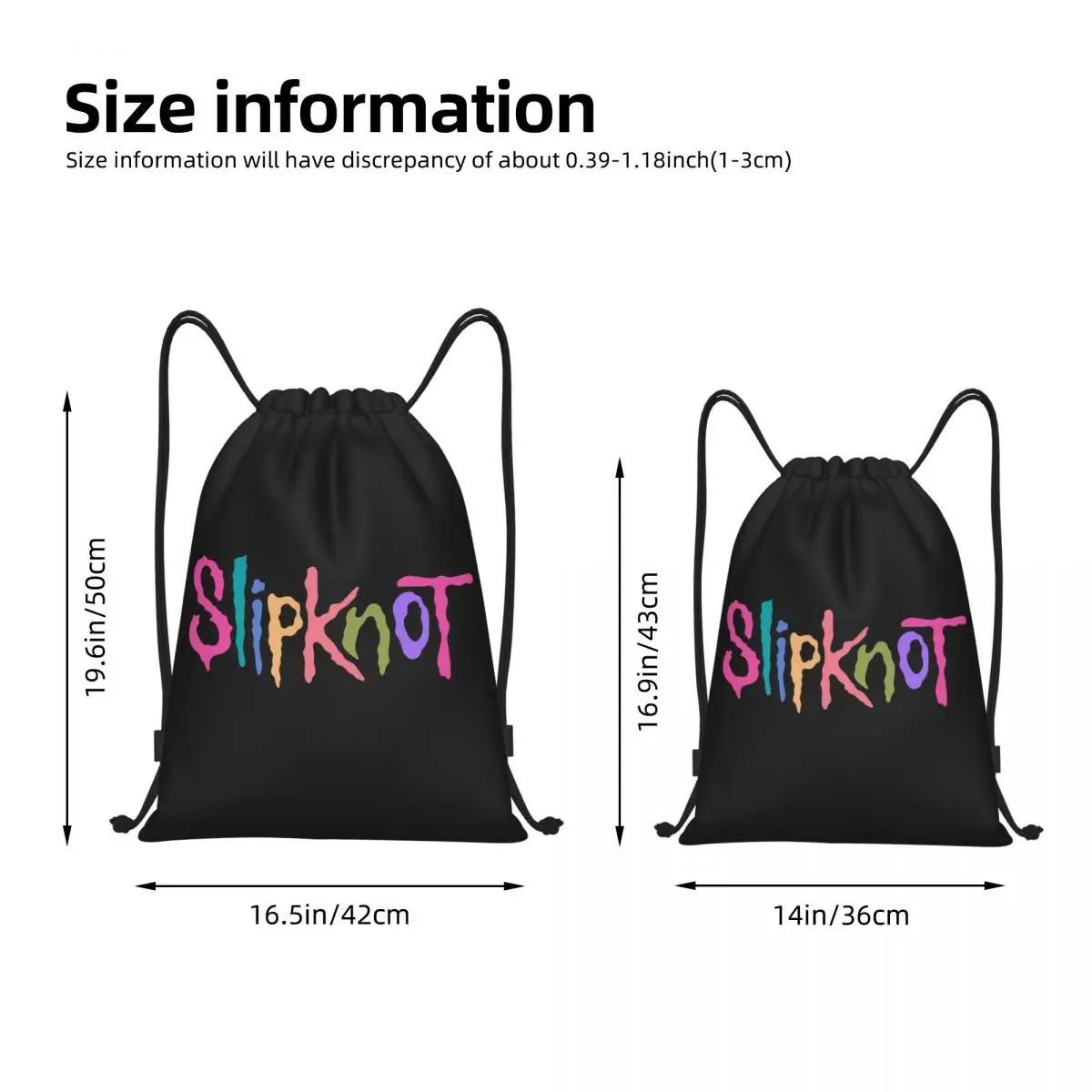 S-Slipknots Merch Backpacks Fashion Portable Drawstring Bundle Pocket Sports Bag Book Bags For Man Woman School