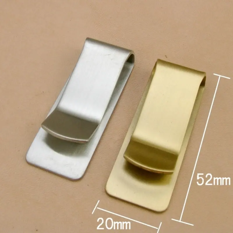 Stainless Steel Slim Pocket Men Design Money Clip Wallet Cash ID Credit Card Business Dollar Holder Metal Bill Clamp