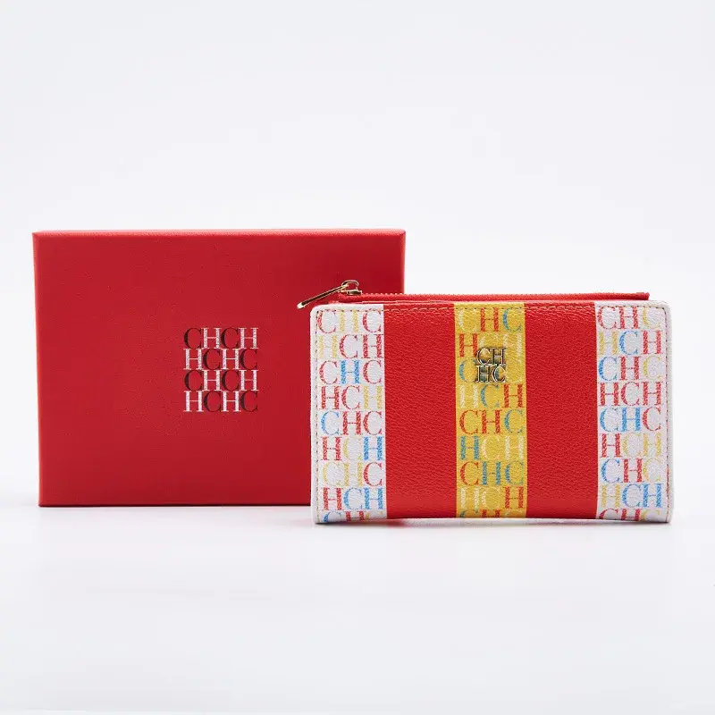 Original Design Women's Cartoon Long Wallet Classic  PVC Material Fashion Simple Light Luxury All-match Carolina Herrera