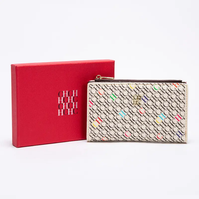 Original Design Women's Cartoon Long Wallet Classic  PVC Material Fashion Simple Light Luxury All-match Carolina Herrera