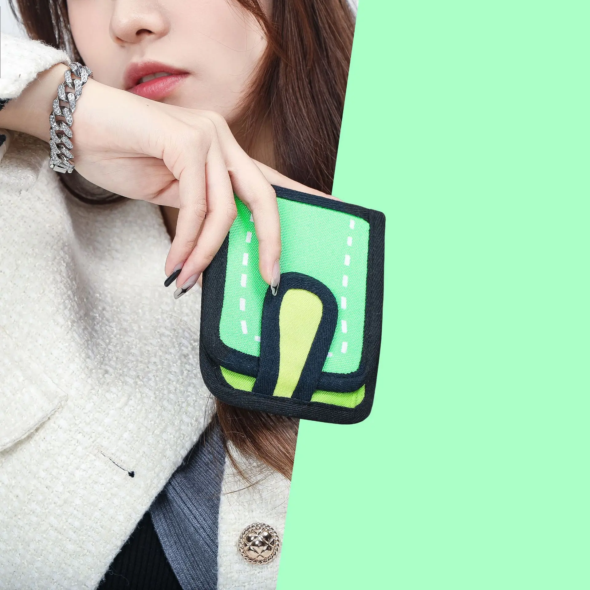 Girl Wallet Female 2023 New Zero Wallet Short Cartoon Student 3d Money Clip Girl Cartoon Student Pockets Girl Cartoon Wallets