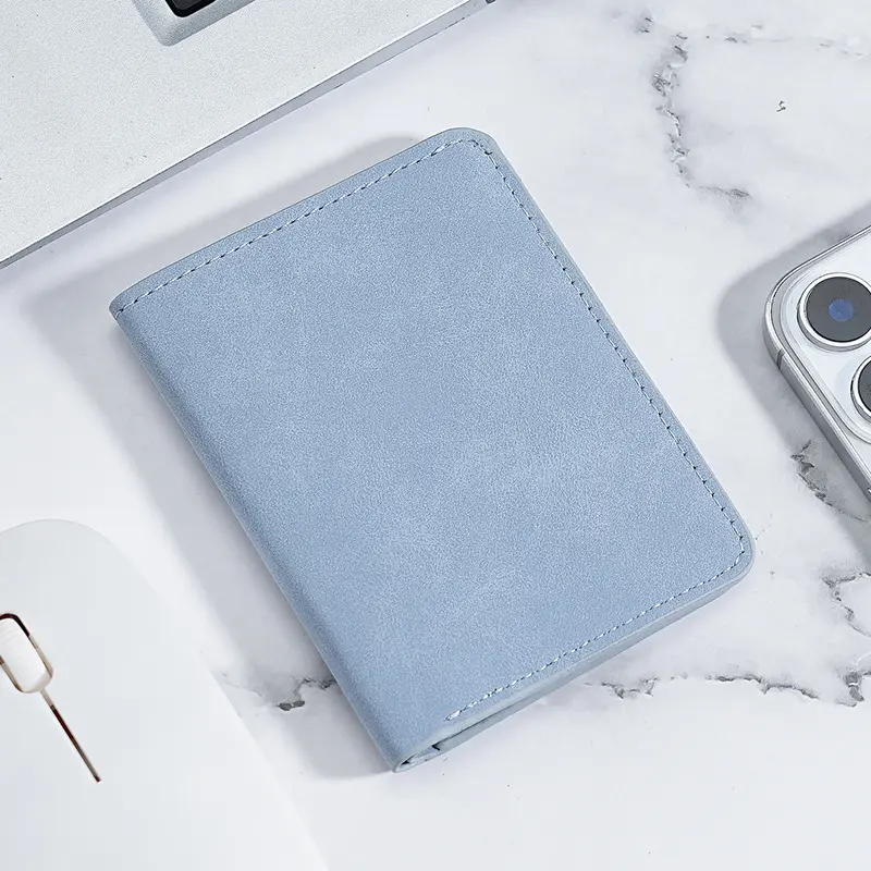 Card bag Male ultra-thin mini small wallet Multifunctional driver's license leather case Multi-card position Anti-degaussing cer
