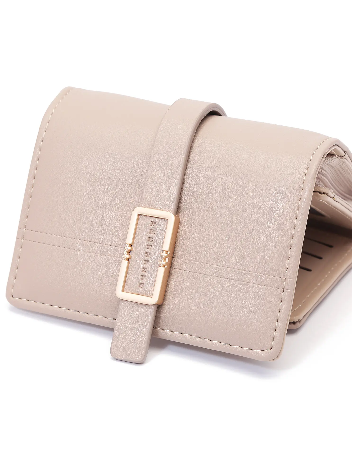 Purse women's new Japanese and South Korea small fresh PU simple fashion ladies short wallet multi-card niche teenage female stu