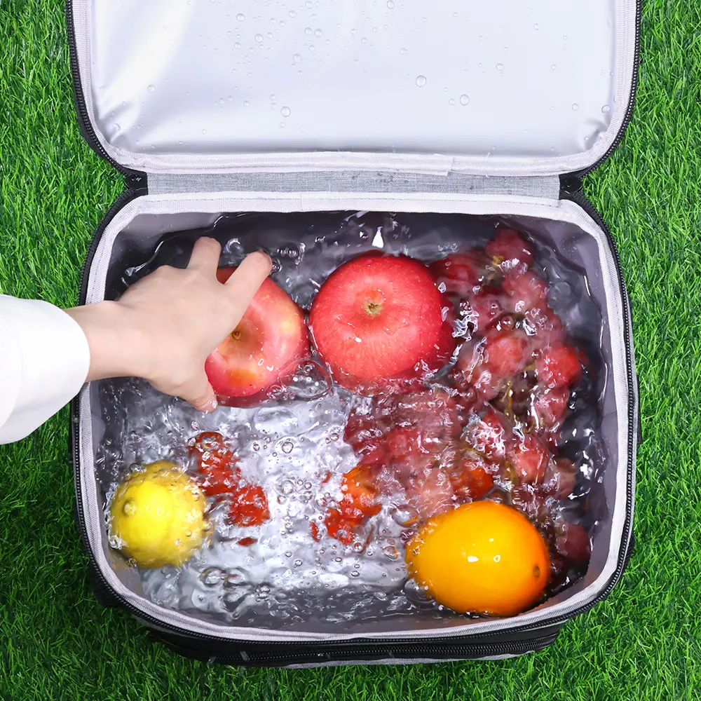 15L Picnic Bag Insulated Lunch Box Soft Cooler Cooling Tote for Adult Men Women Lunch Bag Office Outdoor Camping Picnic Beach