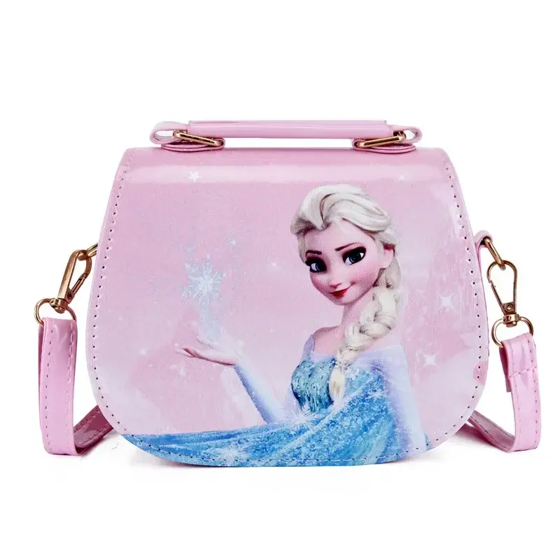 Cute cartoon anime Elsa princess messenger bag fashiongirl handbag smallbag babyshoulder messengerbagbags forgirlscrossbody bags