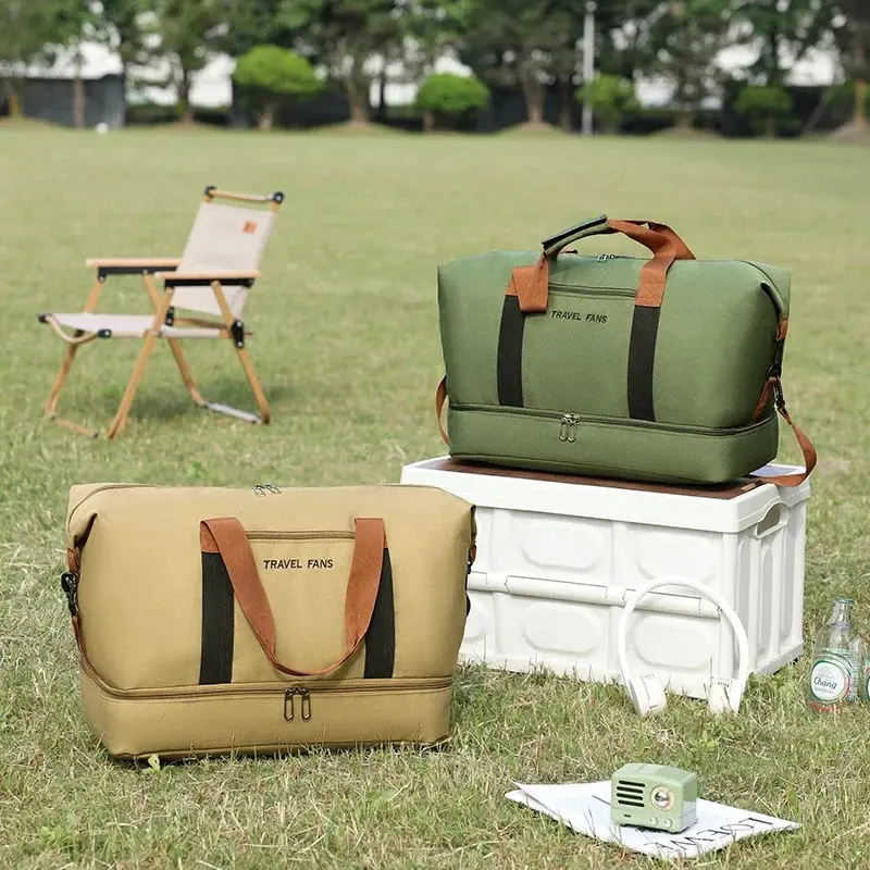 Men Carry On Travel Duffle Bag Nylon Waterproof Sports Gym Tote Bags for Women Large Capacity Storage Luggage Handbag Yoga Bag