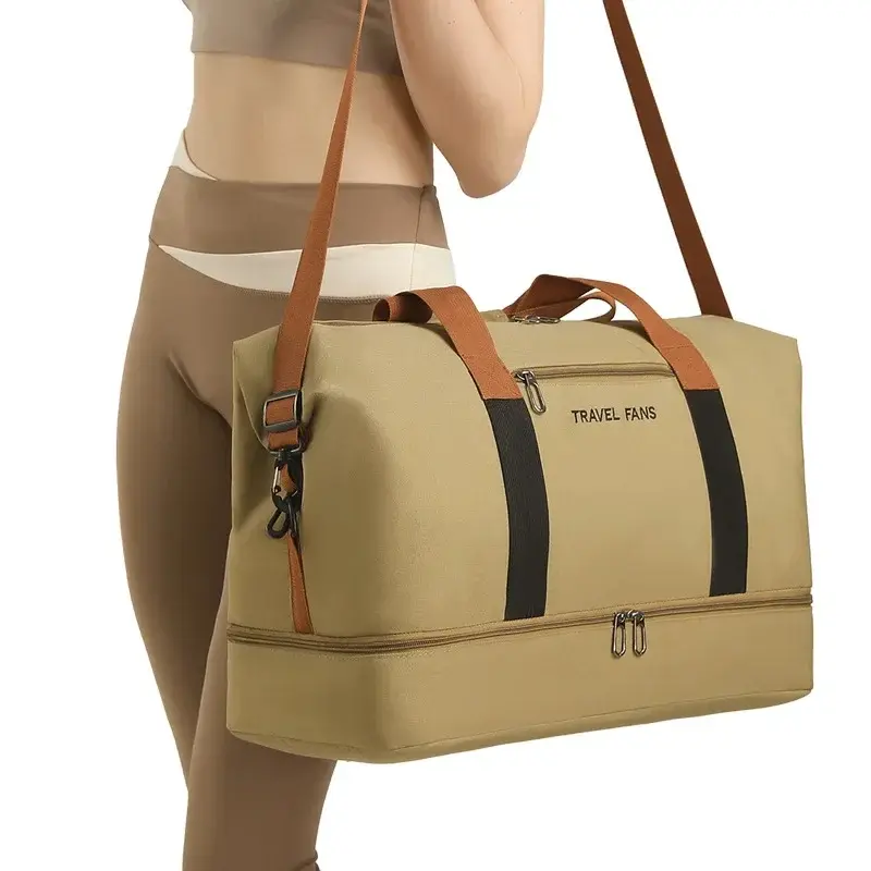 Men Carry On Travel Duffle Bag Nylon Waterproof Sports Gym Tote Bags for Women Large Capacity Storage Luggage Handbag Yoga Bag