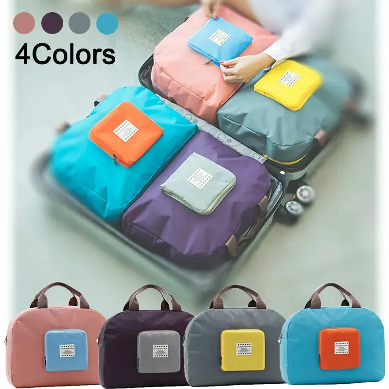Foldable Travel Bag,Lightweight Foldable Duffel Bag Water Resistant Travel Duffle Bag Organizer For Traveling