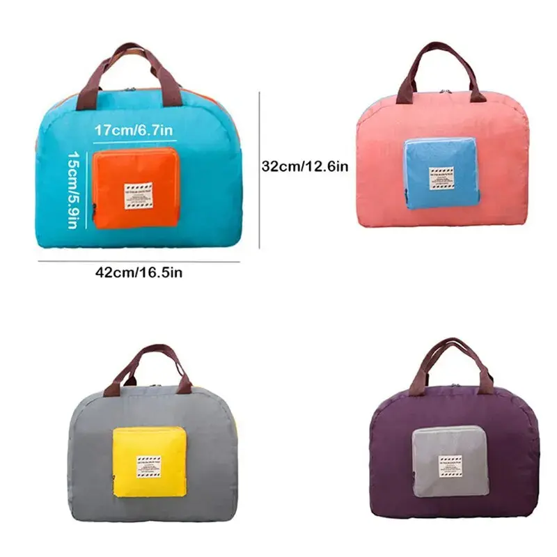Foldable Travel Bag,Lightweight Foldable Duffel Bag Water Resistant Travel Duffle Bag Organizer For Traveling