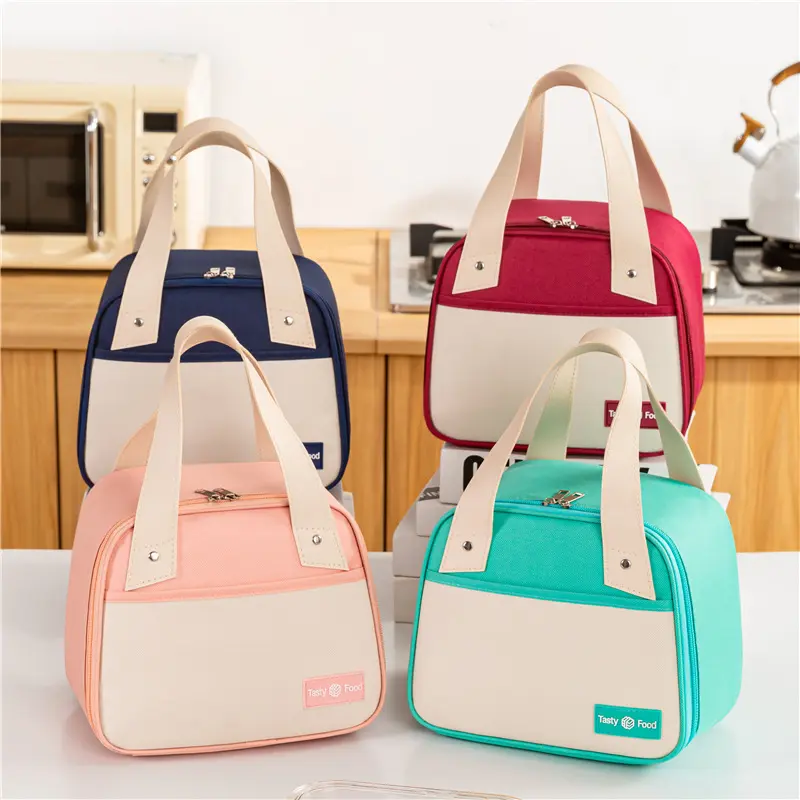 Portable Thermal Bag for Lunch Bag Large Capacity Food Fresh Cooler Picnic Pouch Waterproof Office Student Insulated Dinner Bag
