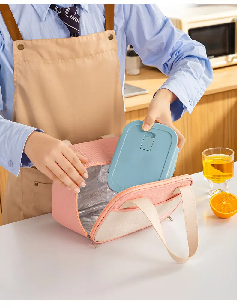 Portable Thermal Bag for Lunch Bag Large Capacity Food Fresh Cooler Picnic Pouch Waterproof Office Student Insulated Dinner Bag