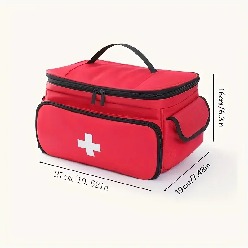 Large-Capacity Portable First Aid Kit Travel Medicine And Medication Storage Bag Oxford Cloth Organizer Box Emergency Survival