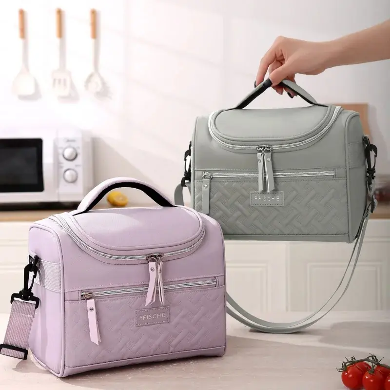 Thickened Lunch Portable Children's Bento Outdoor Picnic Insulated Lunch Box Bag Cross-Border Cold Insulation Ice Pack