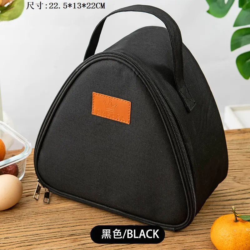 S/L Size Aluminum Foil Triangular Insulation Bag Thermal Cooler Lunch Tote Rice Ball Bag Lunch Box Bento Breakfast Carry Bags