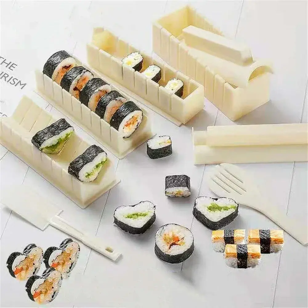 DIY Sushi Maker Rice Circular Mold Japanse Cake Lovelike Mold Multifunctionele Mould Square Making Tool Set Kitchen Accessories