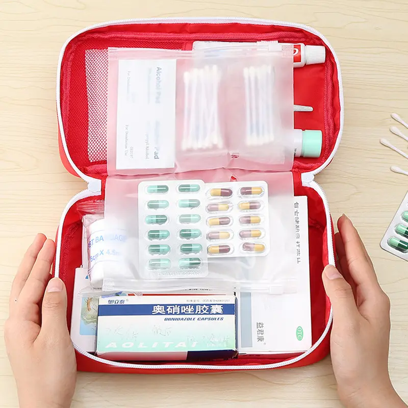 NEW First Aid Kit Emergency Medical First aid kit bag Waterproof Car kits bag Outdoor Travel Survival kit Empty bag