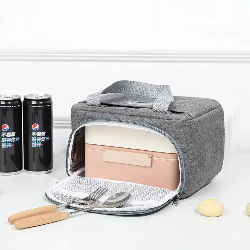 Large-capacity Waterproof Portable Lunch Bag Cationic Large Thermal Insulation Bag Ice Bag Thickened Lunch Box Bag Picnic Bag