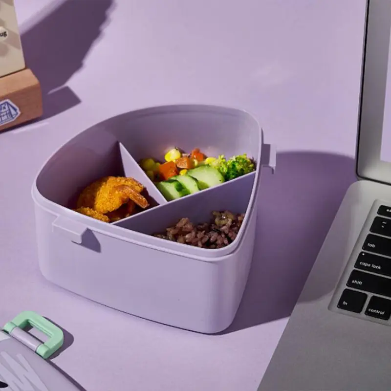 860ML ins Watermelon Shape Lunch Box Division Microwave Heating Cute Cartoon Student Bento Box with Cover Food Storage Container