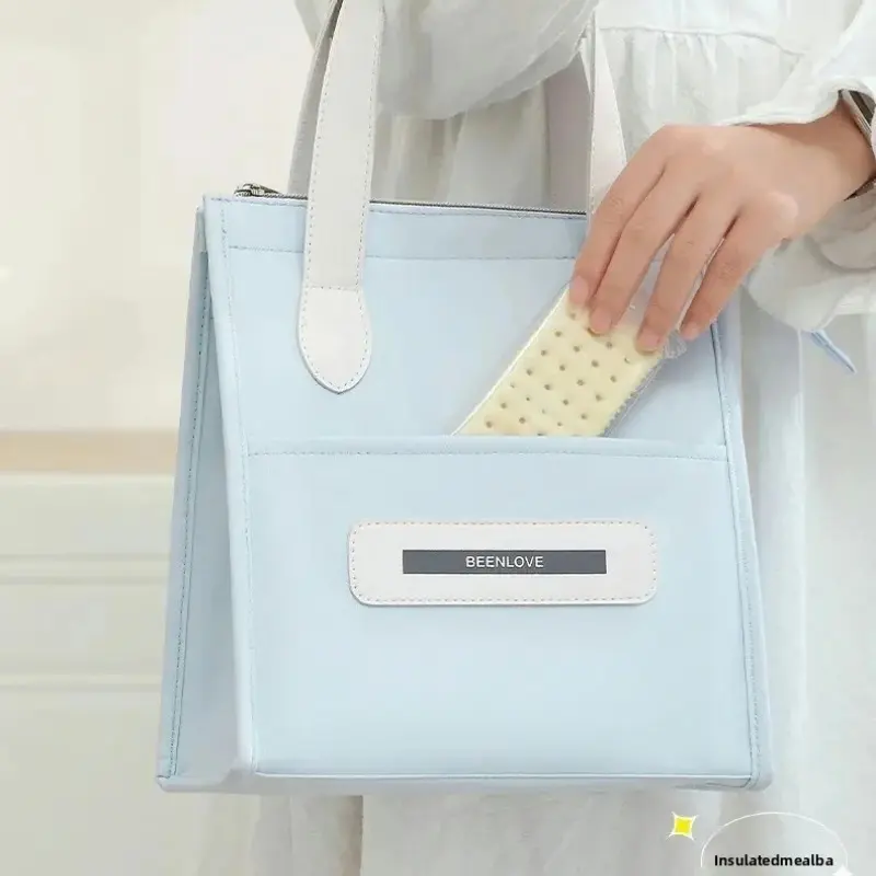 Portable Lunch Bag Insulated Refrigerated Food Safety Warm Lunch Bag Girls Warm Food Picnic Lunch Bag Ladies Lunch Bag