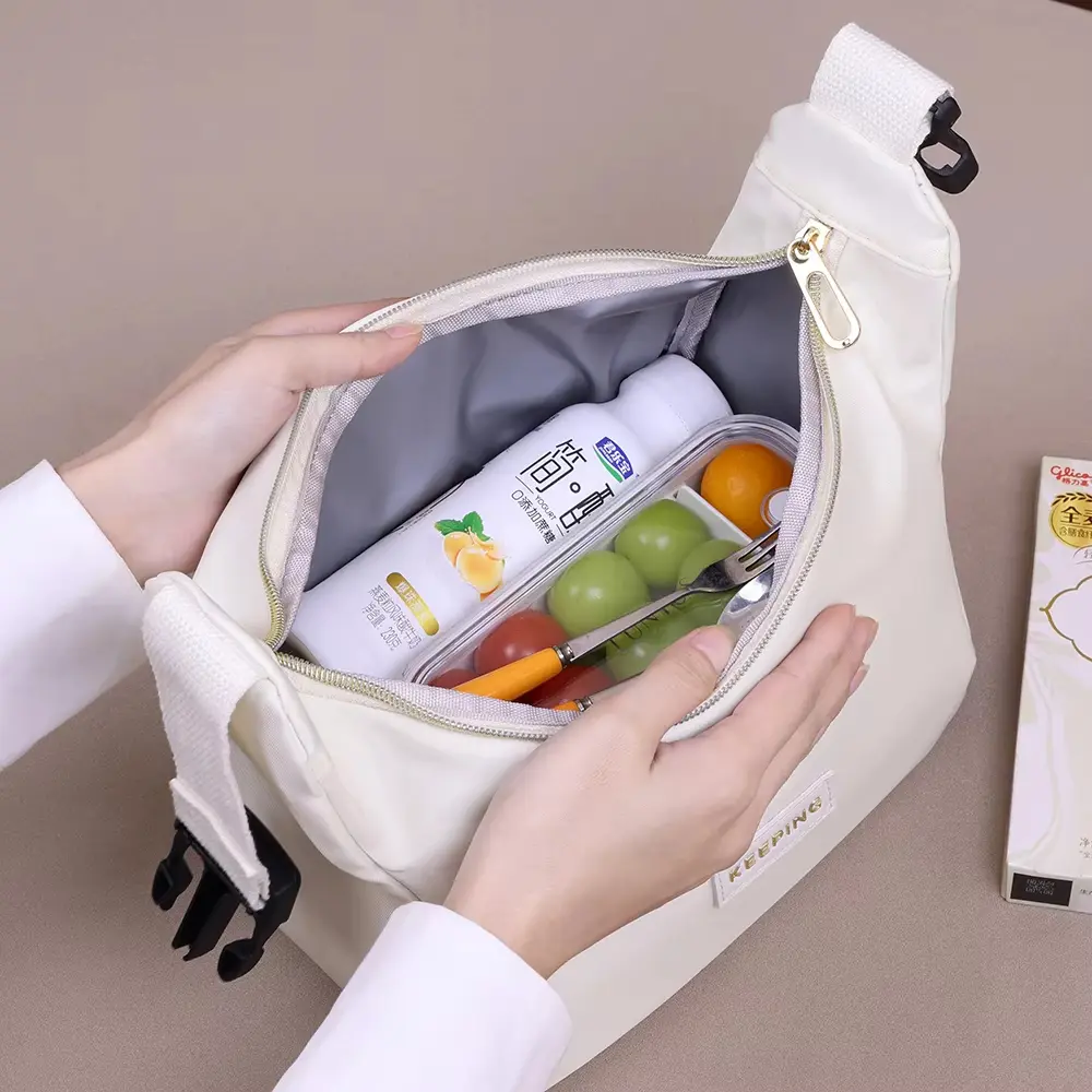 Portable Lunch Bag for Women Insulated Lunch Box Tote Waterproof Office Food Shoulder Bags Cooler Bag Thermal Bag Bento Pouch