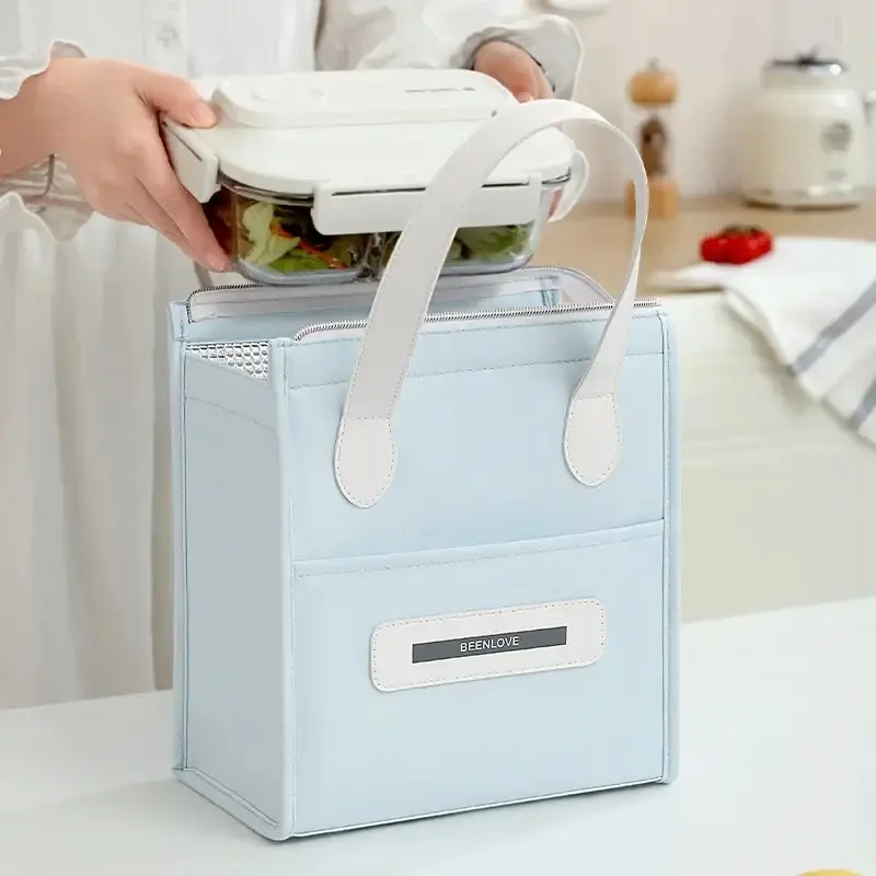 Portable Lunch Bag Insulated Refrigerated Food Safety Warm Lunch Bag Girls Warm Food Picnic Lunch Bag Ladies Lunch Bag