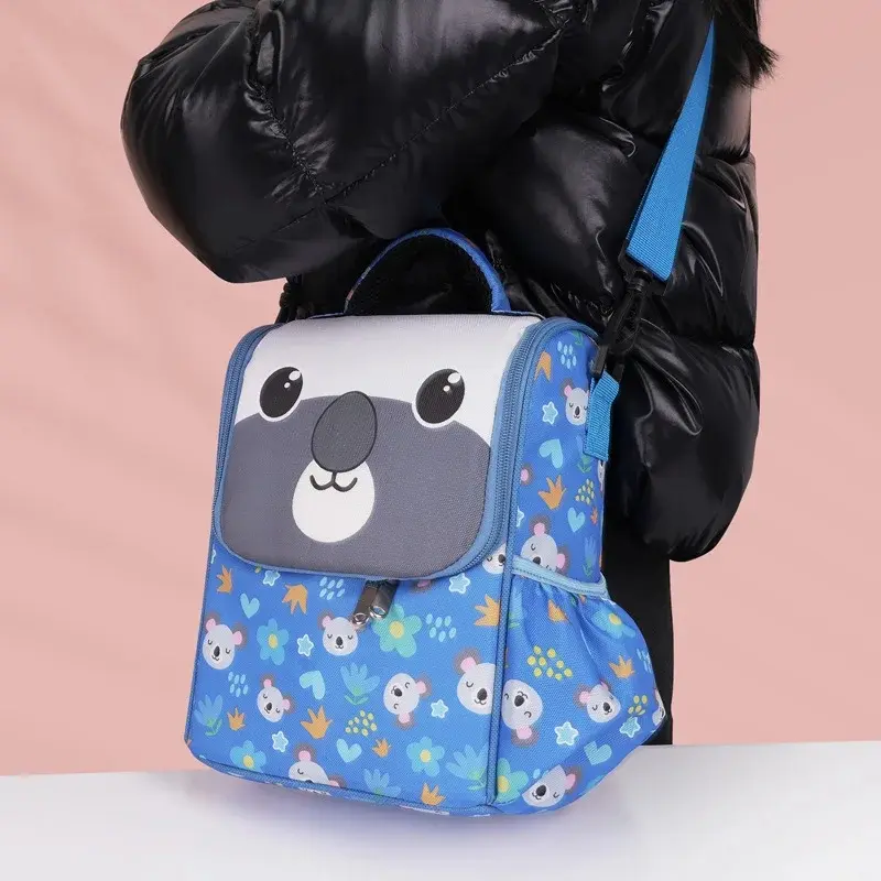 Cartoon Lunch Bag Girls Insulated Canvas Cooler Handbag Aluminium Foil Thermal Food Box Family School Picnic Dinner Container