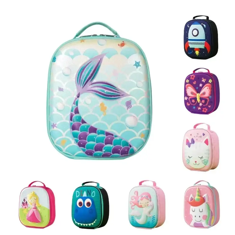 Cartoon Kawaii Unicorn Lunch Bag EVA Insulated Thermal Bento Lunch Box Picnic Supplies Bags Girls Student Food Container School