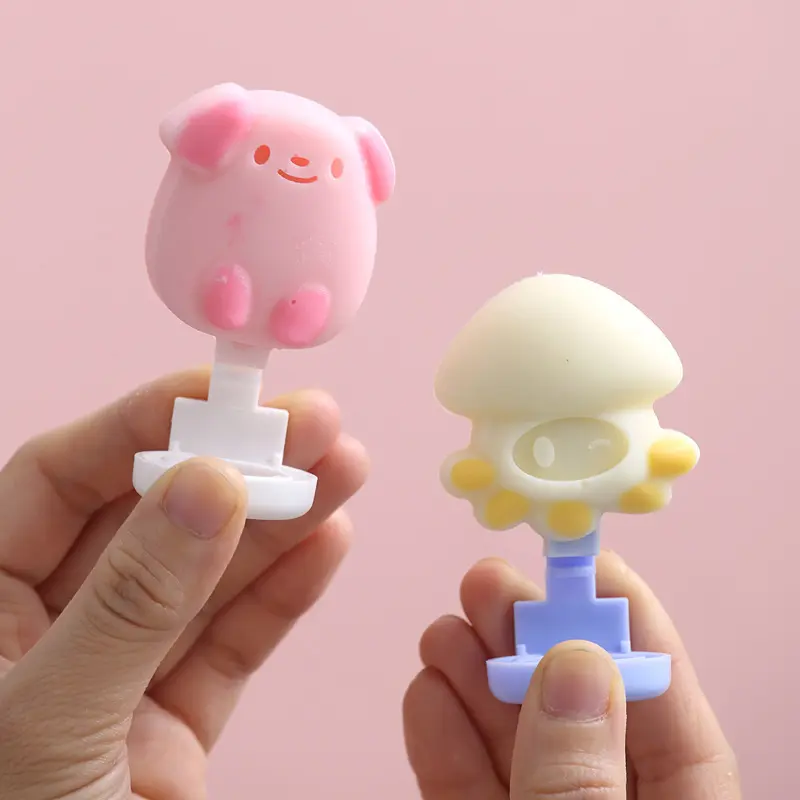 DIY Puppy Silicone Boat Shape Popsicle Mold Kitten Chocolate Candy Jelly Mould Animal Ice Cream Making Box Children's Day Gifts