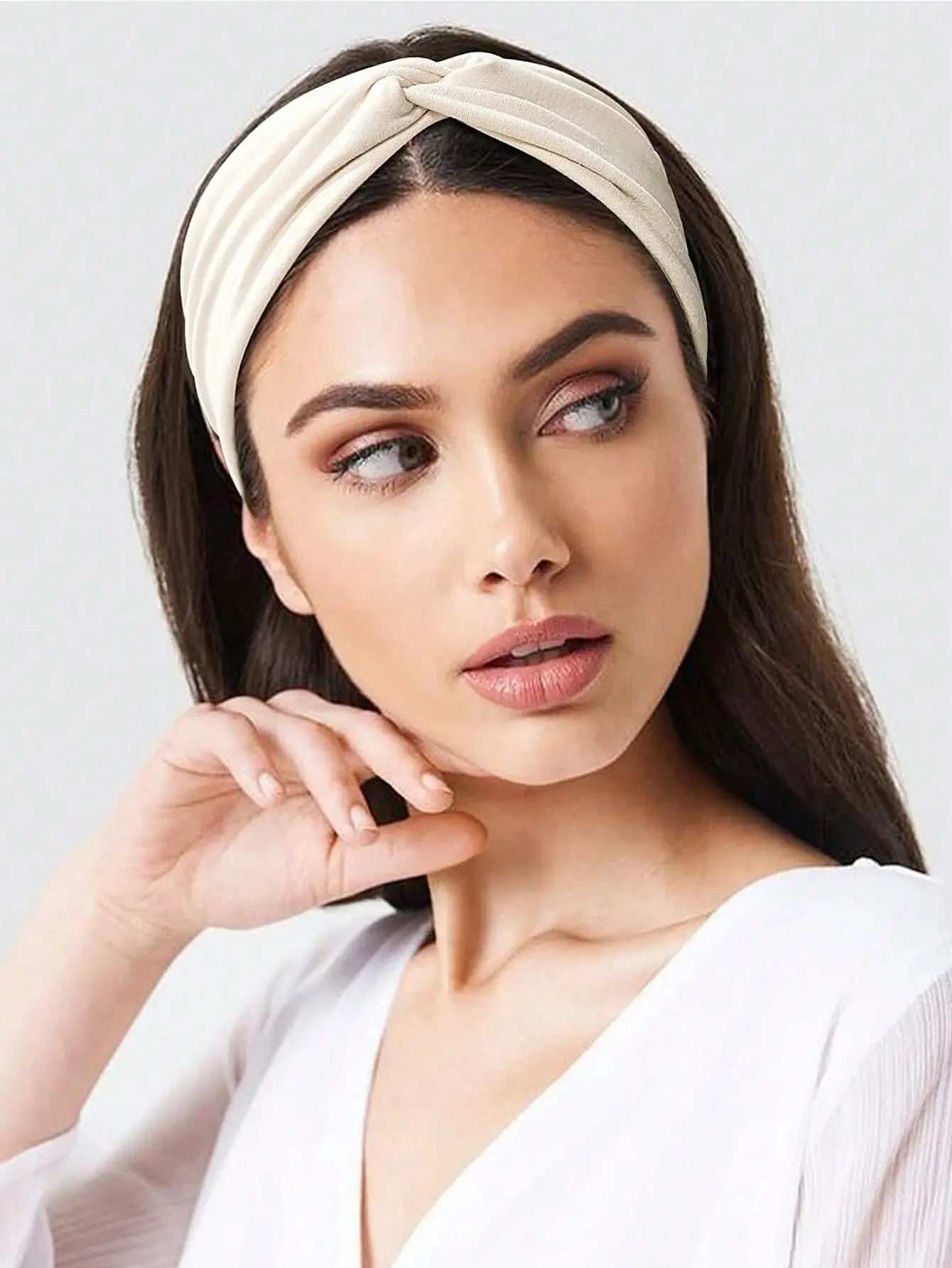 Solid Wide Headband Women Hair Accessories Bowknot Turbans Head Band Wash Face Make-up Sports Running Yoga Headbands