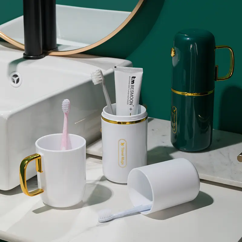 Toothbrush Cup Holder Mouthwash Cup Set Convenient Travel Toothbrush Box Toothpaste Storage Rack Wash Case