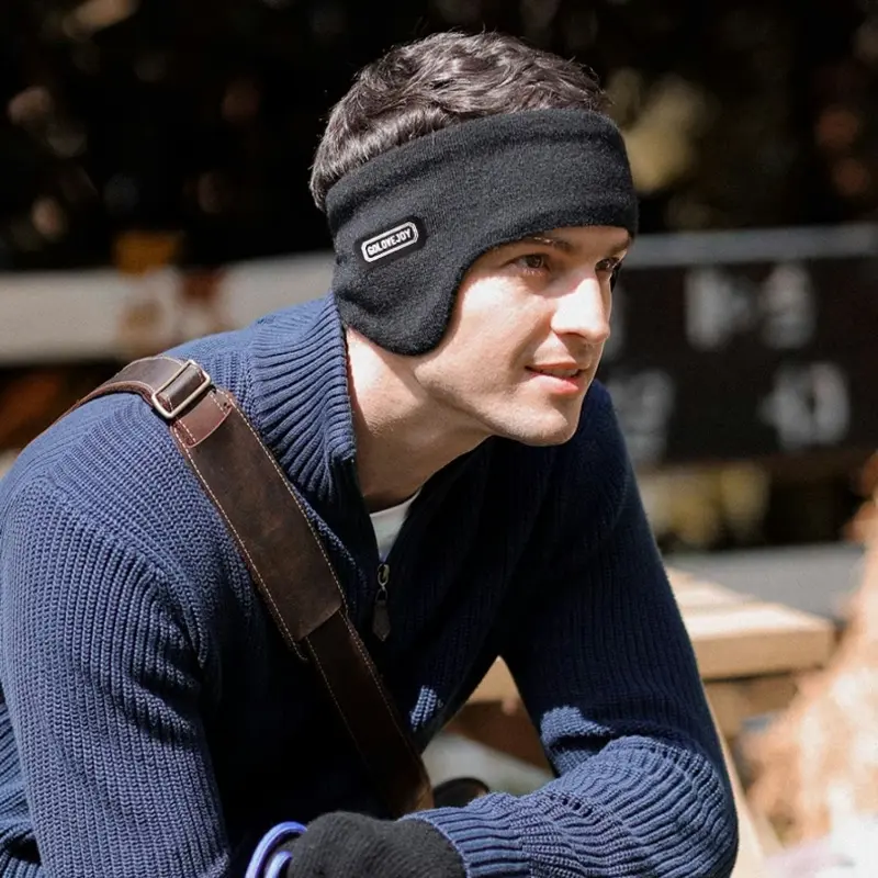Winter Men's Padded And Thickened Ear Warmers To Prevent Cold And Wind Warm Ear Muffs
