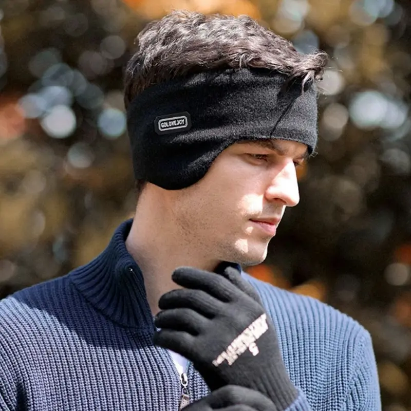Winter Men's Padded And Thickened Ear Warmers To Prevent Cold And Wind Warm Ear Muffs