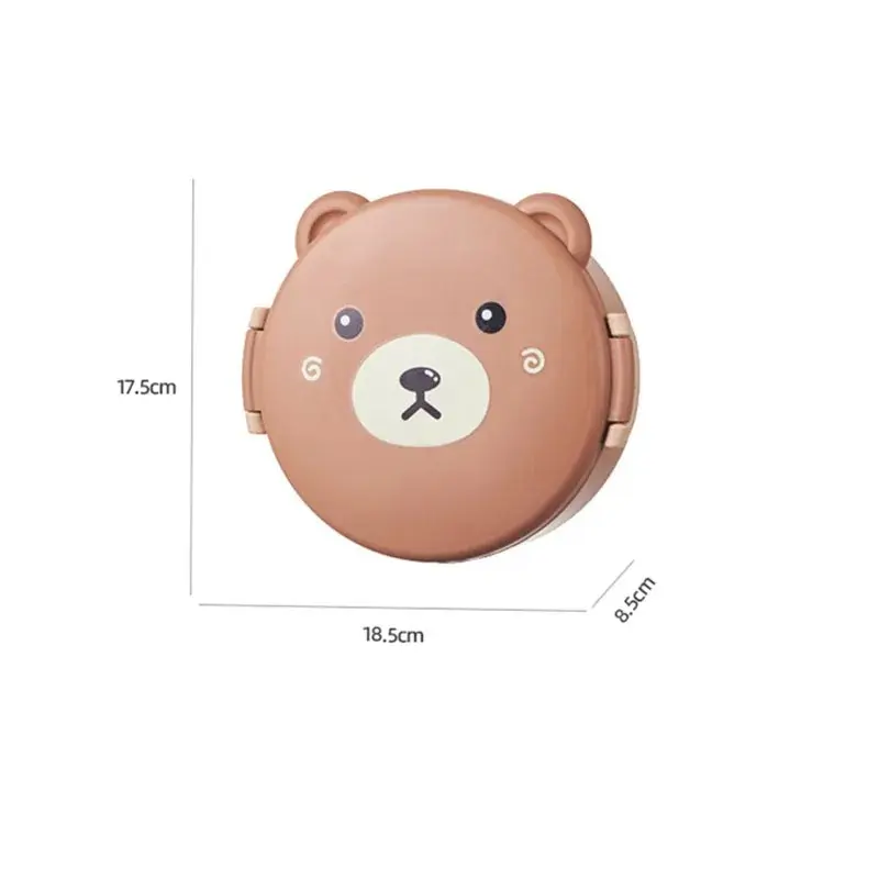 Bento Lunch Box for Kids Kawaii Cartoon Students Cute Frog Sandwich Snack Food Box Fruit Container Portable Picnic Fresh Box