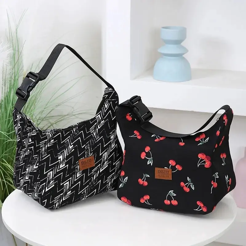 Thickened Fabric Food Handbags Portable Thermal Lunch Bag Durable Waterproof Office Cooler Ice Insulated Case Camping Ins Bag